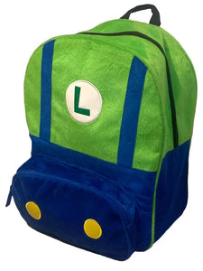 Mochila Luigi Tipo Back Pack Escolar Mario Bros
