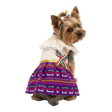 Cargar imagen en el visor de la galería, Disfraz Vestido Indita Mexicana Mascotas Para Perro Gato Fiestas Patrias
