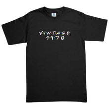 Cargar imagen en el visor de la galería, Playera Cumpleaños Vintage Friends Amigos MD1 Año Personalizable corte Infantil, Dama o Caballero
