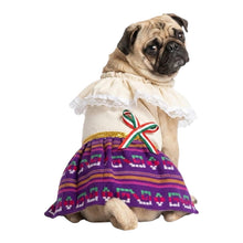 Cargar imagen en el visor de la galería, Disfraz Vestido Indita Mexicana Mascotas Para Perro Gato Fiestas Patrias
