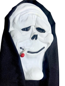 Mascara Scream Cigarro Disfraz Adulto o Infantil  GhostFace Halloween Cosplay con capucha