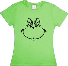 Cargar imagen en el visor de la galería, Playera Grinch Navidad Dama/Caballero o Infantil Fiestas Evento Navideña
