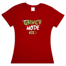 Cargar imagen en el visor de la galería, Playera Grinch Mode On Navidad Dama / Caballero o Infantil evento Familia Reunion
