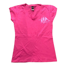 Cargar imagen en el visor de la galería, Playera Huntrix Demon Hunters Rumi, Mira y Zoey corte Dama Cuello V
