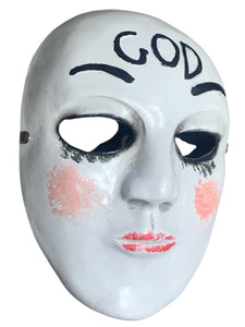 Mascara La Purga Disfraz Halloween Cosplay Kiss Me God Skull Face