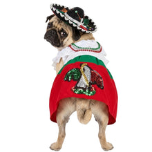 Cargar imagen en el visor de la galería, Disfraz Vestido China Poblana Mexicano Para Mascota Perro Fiestas Patrias Gato Sombrero
