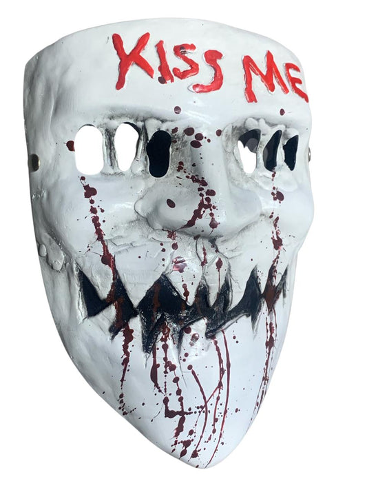 Mascara La Purga Disfraz Halloween Cosplay Kiss Me God Skull Face
