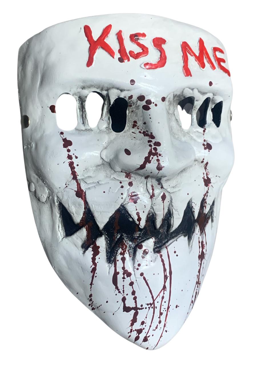 Mascara La Purga Disfraz Halloween Cosplay Kiss Me God Skull Face