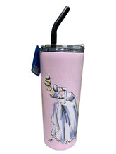 Cargar imagen en el visor de la galería, Princesas Disney Vaso Termo doble Pared Acero Inoxidable con tapa y Popote MD2
