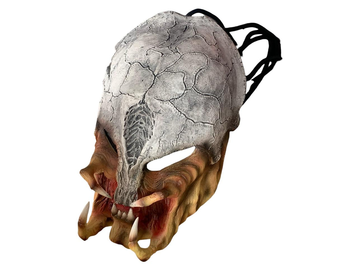 Mascara Depredador Alien Cazador Hueso Casco Disfraz Halloween Coleccion Deluxe Adulto