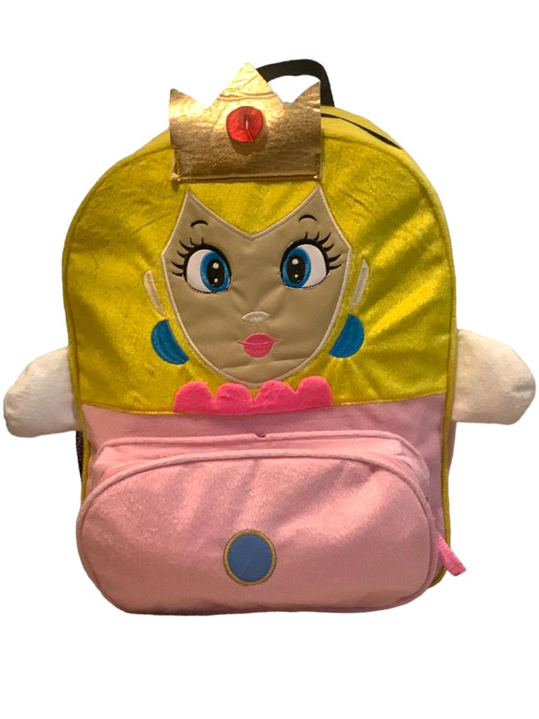 Mochila Princesa Peach Tipo Back Pack Escolar Mario Bros