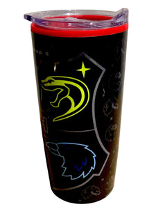Harry Potter Termo Doble Pared con Tapa Transparente Hogwarts Vaso Térmico Capacidad 450 ml