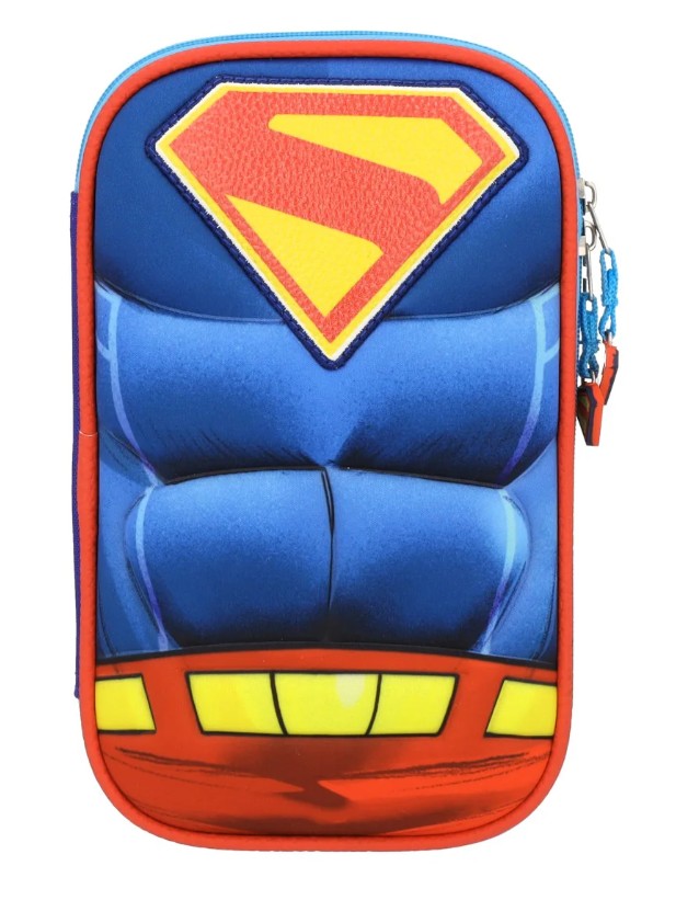 Superman Hero Armor 2025 Estuchera Escolar 3D