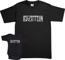 Cargar imagen en el visor de la galería, Set Led Zeppelin 2 Playeras Papá e Hijo Día del Padre Familia Evento Dúo Rock Manga Corta
