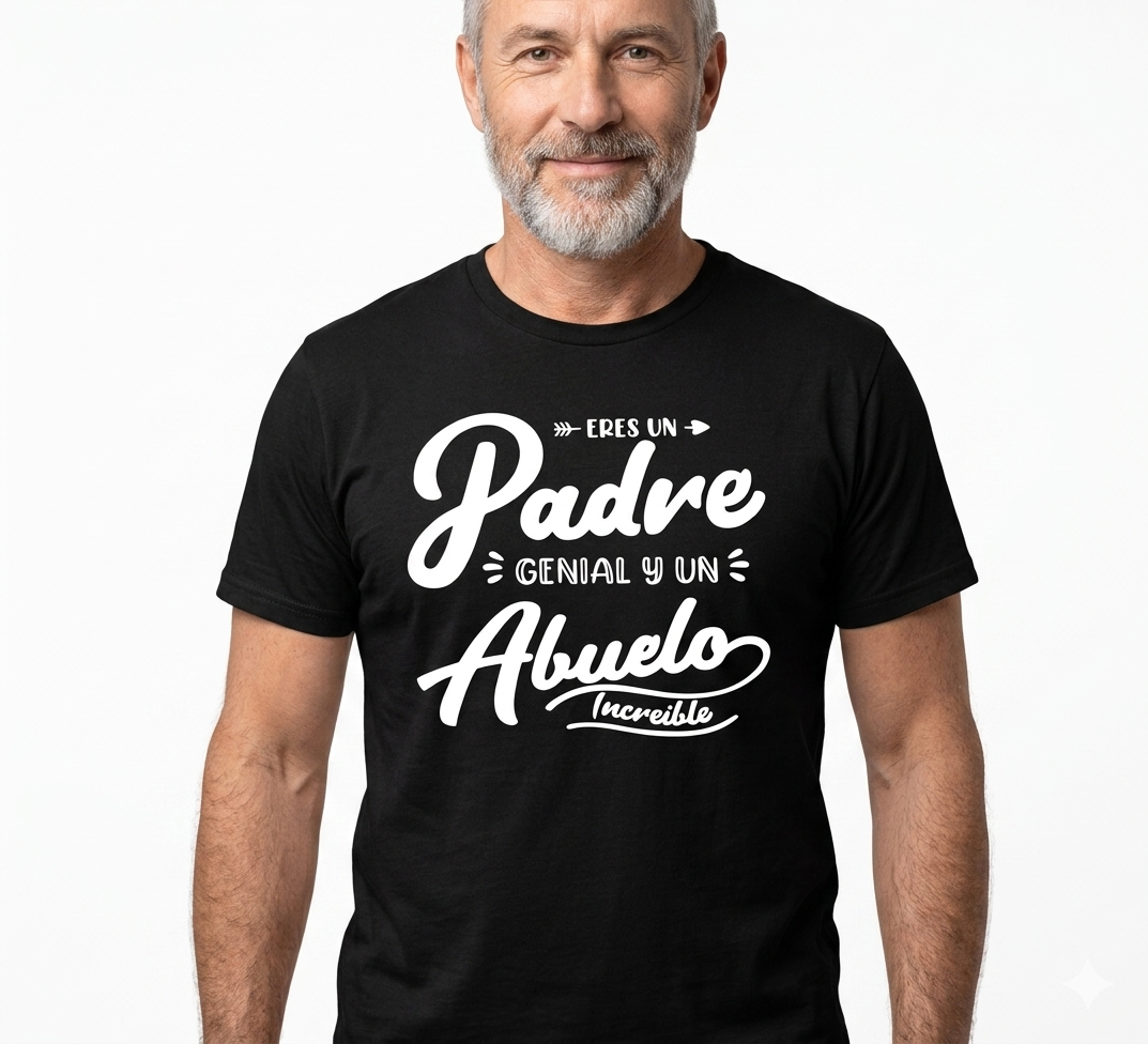 Playera eres un padre genial y un abuelo increible dia del padre