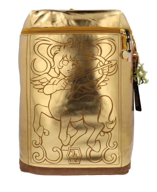 Caballeros del Zodiaco Mochila Sagitario Armadura Dorada Edicion Limitada