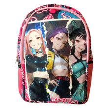 Cargar imagen en el visor de la galería, Demon Hunters Set Escolar Mochila y Lapicera Guerreras Rosa
