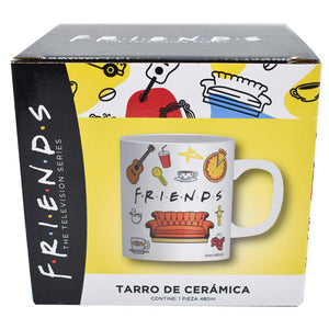 Friends Taza o Tarro de Cerámica Serie Friends Capacidad 480 mililitros