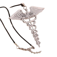 Cargar imagen en el visor de la galería, Replica Collar Broche Símbolo Medicina Dios Hermes Percy Jackson
