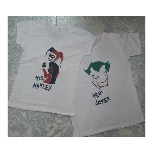 Pkt Playeras Pareja Joker & Harley Quinn Novios San Valentin