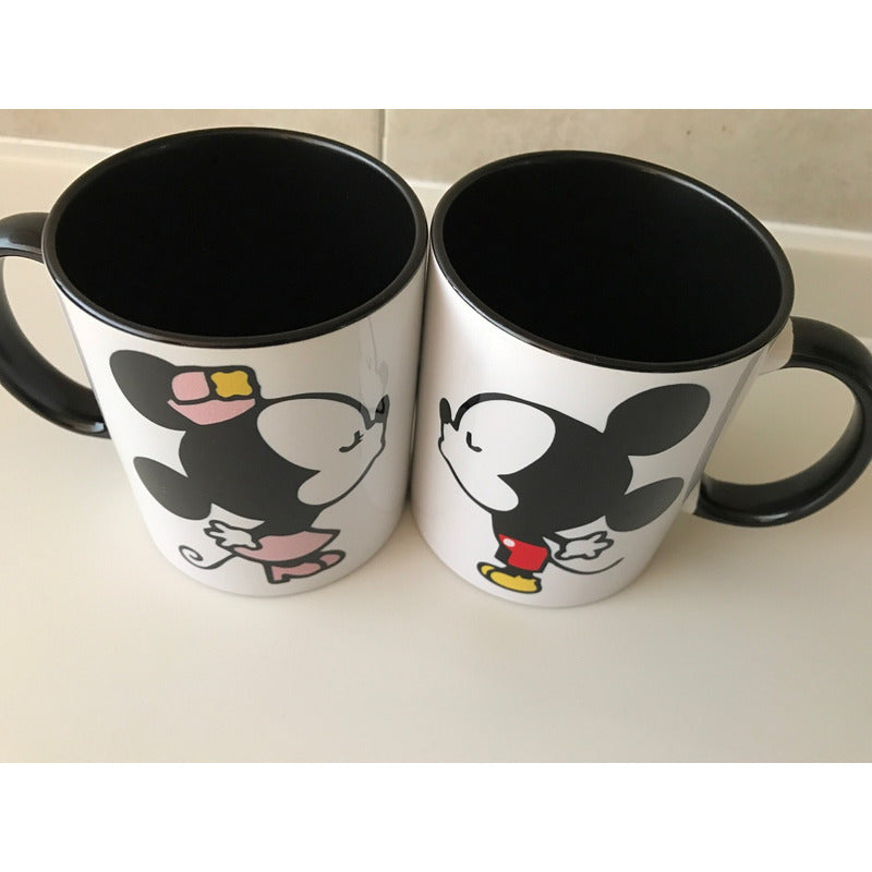 Pkt Tazas Mickey Y Minie Beso San Valentin Novios Pareja