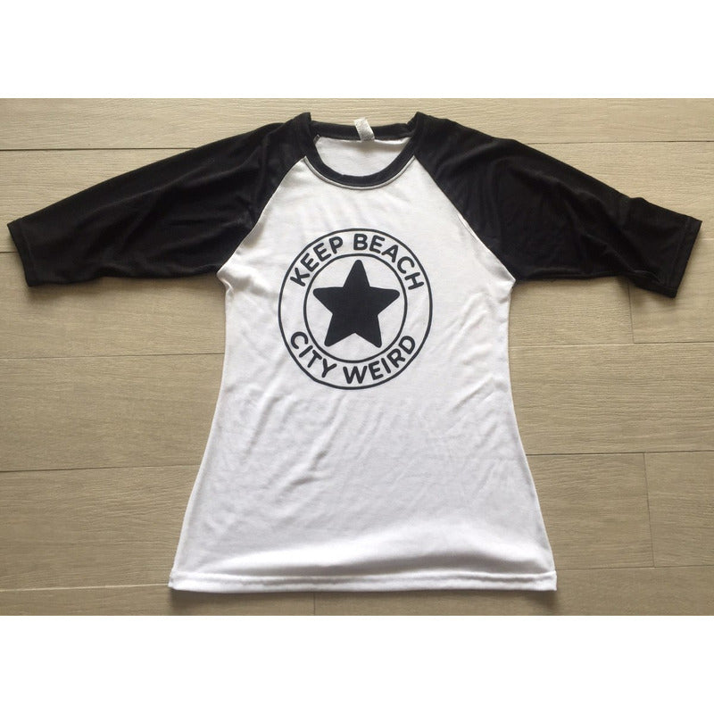 Steven Universe Playera City Weird Manga 3/4 Dama O Unisex