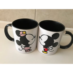 Pkt Tazas Mickey Y Minie Beso San Valentin Novios Pareja