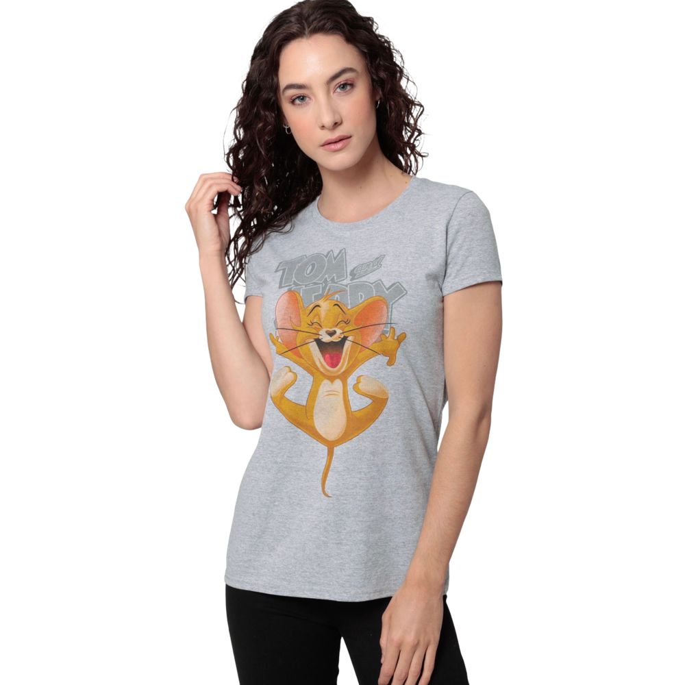 Tom & Jerry Playera Para Dama Oficial
