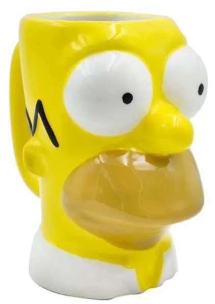Taza Homero Simpson 3D Ceramica 369 ml Tarro