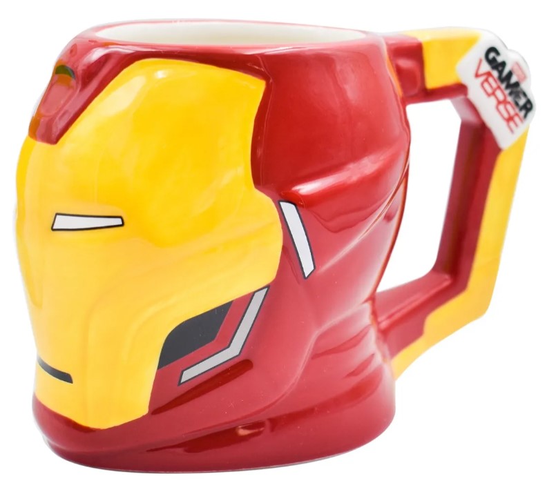 Taza Iron Man Café Disney Marvel Cerámica 3D 369ml