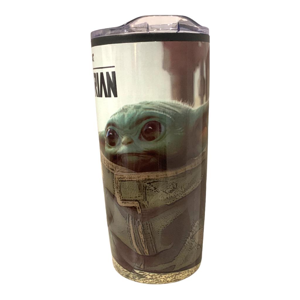 Baby Yoda Vaso Termo Doble Capa Acero Inoxidable 450 Ml Grogu The Child Mandalorian Star Wars