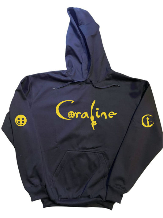 Sudadera Coraline Adulto/Infantil con Gorro Hoodie MD1