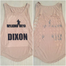 Cargar imagen en el visor de la galería, Playera The Walking Dead Sexy Dama Alas Espalda Dixon Zombie
