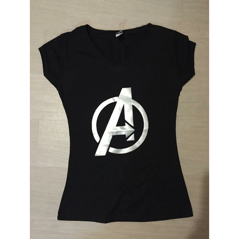 Playera Avengers / Shield Corte Dama