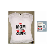 Cargar imagen en el visor de la galería, Pkt Playera Y Taza Mom Dia De Las Madres Personalizada Set
