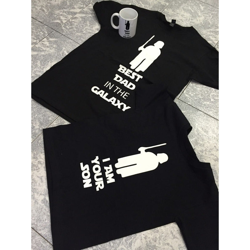 Star Wars Pkt Playera Adulto, Niño Y Taza Pedre E Hijo