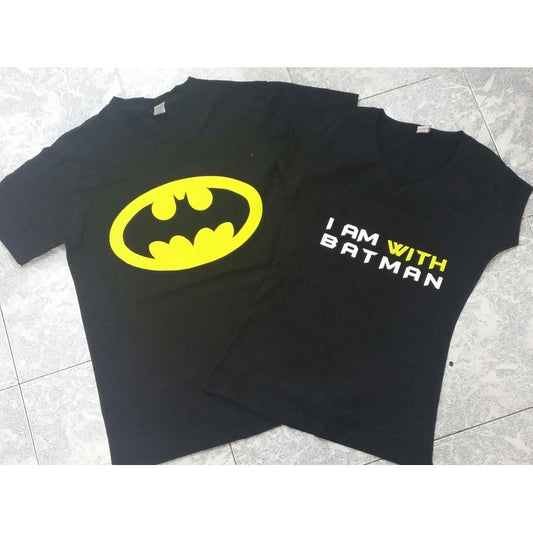 Pkt Playeras Batman Novios Pareja Personalizadas