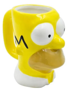 Taza Homero Simpson 3D Ceramica 369 ml Tarro