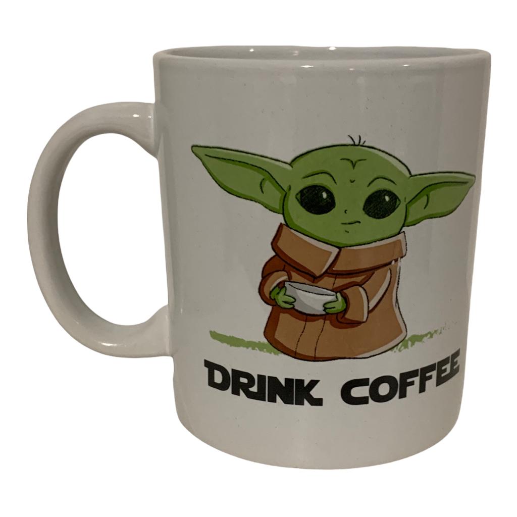 Taza Baby Yoda Mandalorian Disney 473 ml con Caja de Regalo