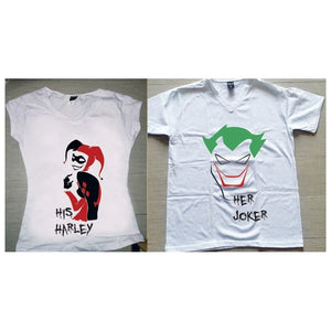 Pkt 4 Playeras Paraja ( 2 Joker, 2 Targaryen ) 2 Tazas Joker