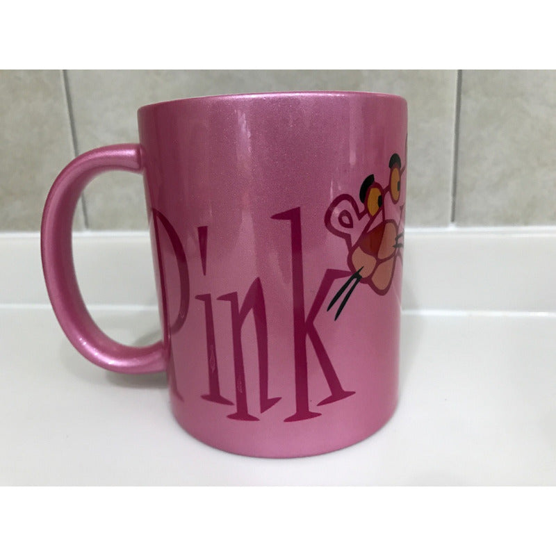 Pantera Rosa Taza De Ceramica Metalizada