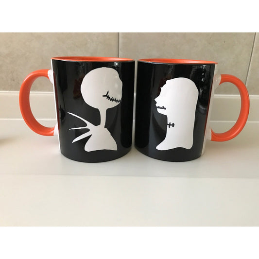 Pkt Tazas Extraño Mundo De Jack Skellington Pareja Novios