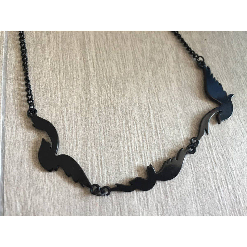 Collar Tatuaje De Tris Cuervos Divergente Leal