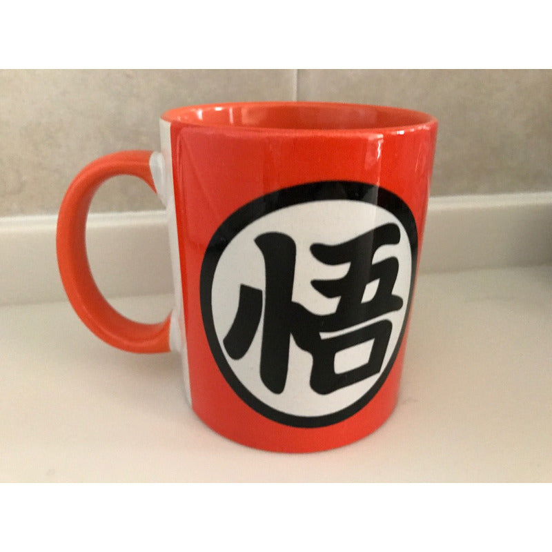 Taza Dragon Ball Interior Naranja Ceramica