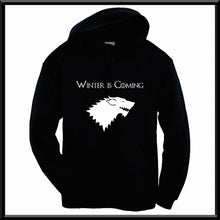 Cargar imagen en el visor de la galería, Sudadera Casa Stark Game Of Thrones Negro Juego De Tronos
