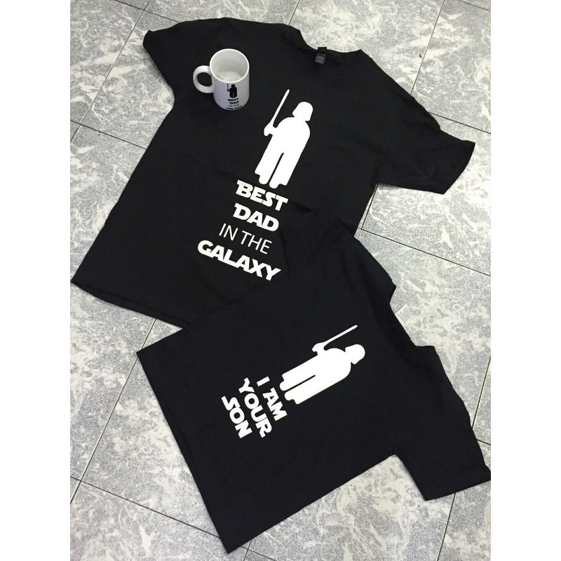 Star Wars Pkt Playera Adulto, Niño Y Taza Pedre E Hijo Xxl
