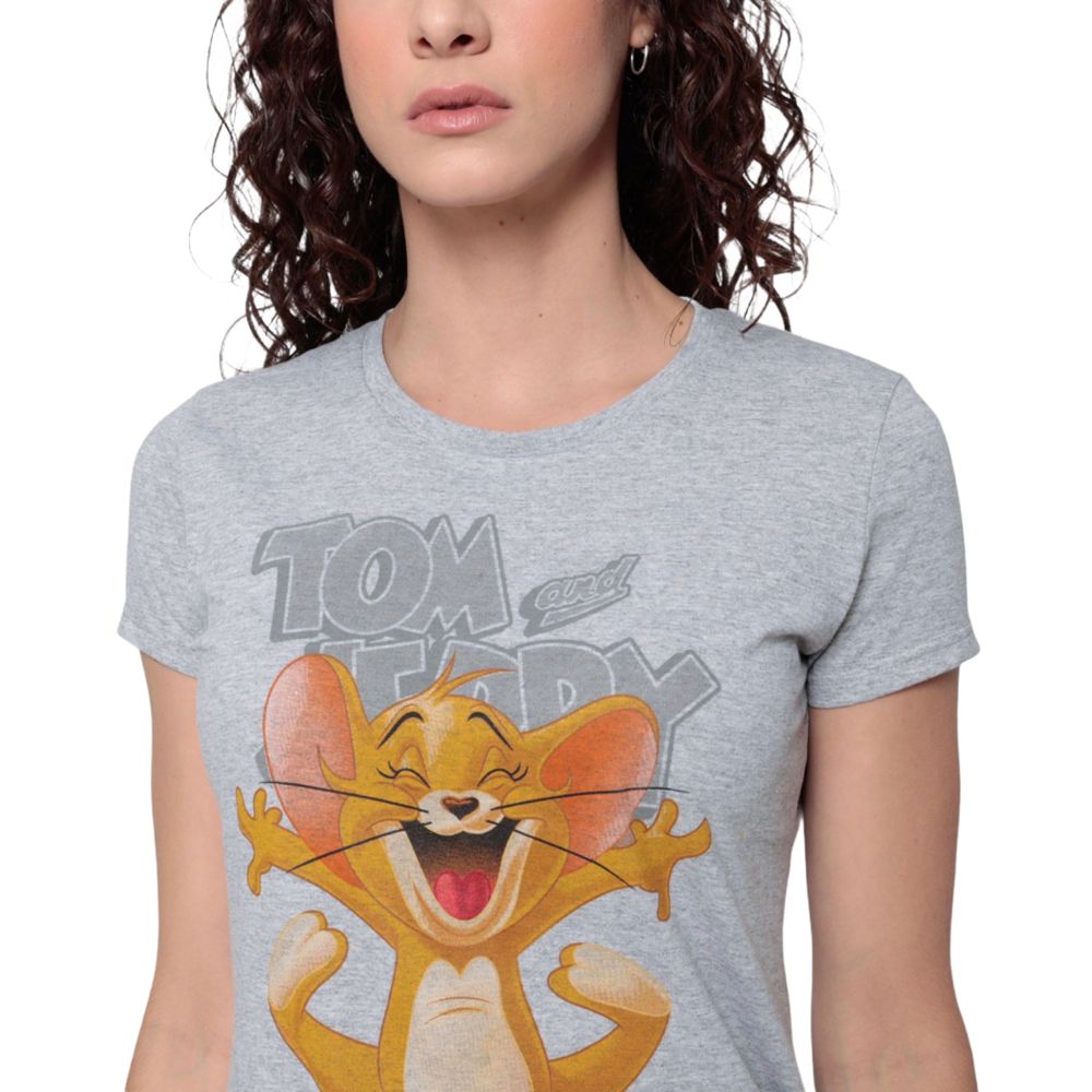 Tom & Jerry Playera Para Dama Oficial