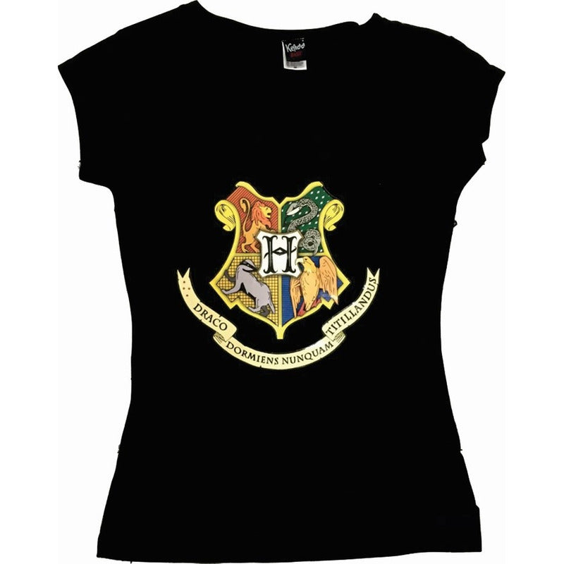Playera Escudo Hogwarts / Slytherin Harry Potter