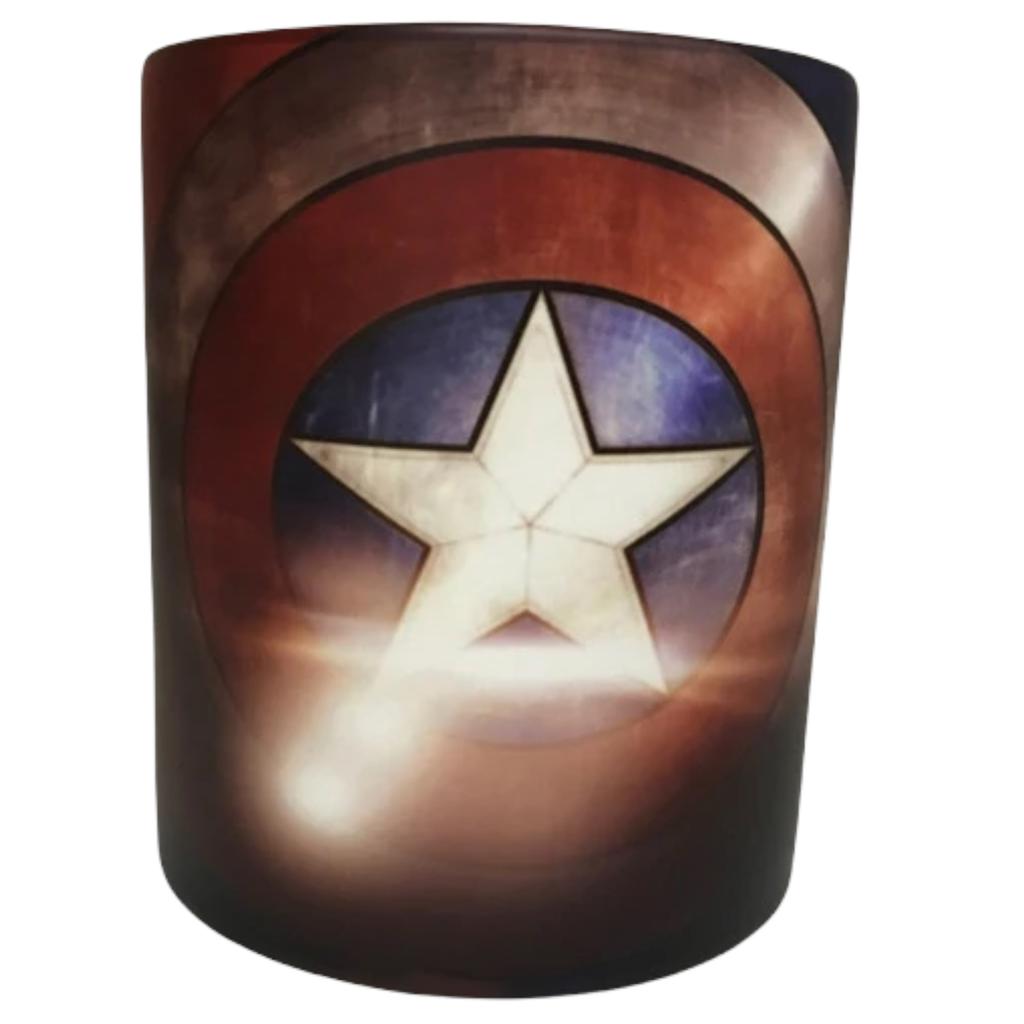 Capitan America Taza Mágica Fondo Rojo