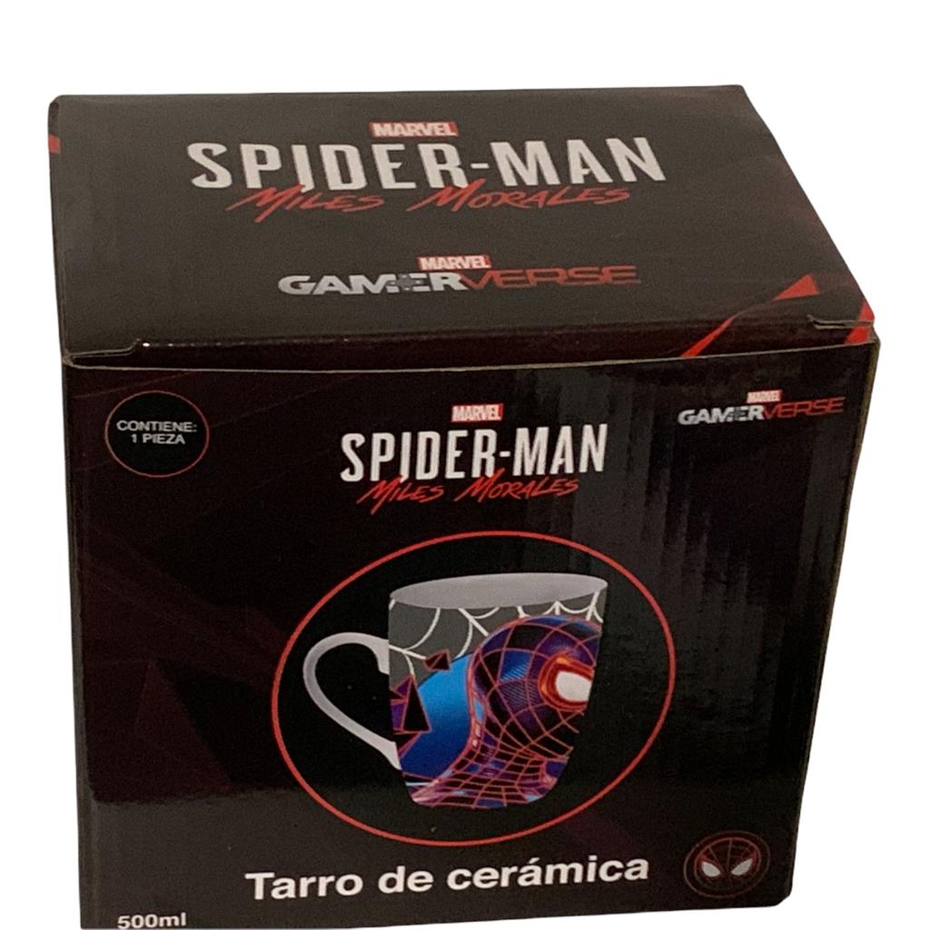 Spiderman Tarro Marvel Gamers Avengers El Hombre Araña Taza Grande para Café de Cerámica con Caja de Regalo 500ml